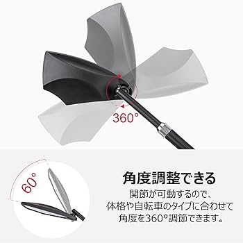 Amazon.co.jp: 自転車 ミラー バックミラー 広い視界 高精度 防